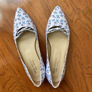 Nicky Hilton x French Sole Floral Ballet Flats 7.5